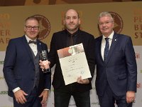 Brau2019  BEERStar Award 2019 überreicht von: links: Georg Rittmayer, Präsident der Privaten Brauereien Bayern e.V. rechts: Detlef Projahn, Präsident der Privaten Brauereien Deutschland e.v.  -- : Messe