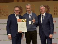 Brau2019  BEERStar Award 2019 überreicht von: links: Georg Rittmayer, Präsident der Privaten Brauereien Bayern e.V. rechts: Detlef Projahn, Präsident der Privaten Brauereien Deutschland e.v.  -- : Messe