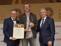 Brau2019  BEERStar Award 2019 überreicht von: links: Georg Rittmayer, Präsident der Privaten Brauereien Bayern e.V. rechts: Detlef Projahn, Präsident der Privaten Brauereien Deutschland e.v.  -- : Messe