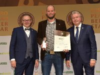 Brau2019  BEERStar Award 2019 überreicht von: links: Georg Rittmayer, Präsident der Privaten Brauereien Bayern e.V. rechts: Detlef Projahn, Präsident der Privaten Brauereien Deutschland e.v.  -- : Messe