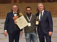 Brau2019  BEERStar Award 2019 überreicht von: links: Georg Rittmayer, Präsident der Privaten Brauereien Bayern e.V. rechts: Detlef Projahn, Präsident der Privaten Brauereien Deutschland e.v.  -- : Messe