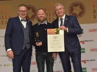 Brau2019  BEERStar Award 2019 überreicht von: links: Georg Rittmayer, Präsident der Privaten Brauereien Bayern e.V. rechts: Detlef Projahn, Präsident der Privaten Brauereien Deutschland e.v.  -- : Messe