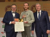 Brau2019  BEERStar Award 2019 überreicht von: links: Georg Rittmayer, Präsident der Privaten Brauereien Bayern e.V. rechts: Detlef Projahn, Präsident der Privaten Brauereien Deutschland e.v.  -- : Messe