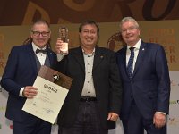 Brau2019  BEERStar Award 2019 überreicht von: links: Georg Rittmayer, Präsident der Privaten Brauereien Bayern e.V. rechts: Detlef Projahn, Präsident der Privaten Brauereien Deutschland e.v.  -- : Messe