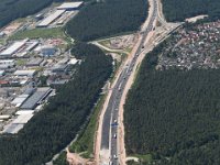 Nuernberg Autobahn BAB A6  Nuernberg Autobahn  BAB A6 Fahrbahnverbreiteung zw. Kreuz Nuernberg Sued und Ost Feucht  Langwasser : Luftaufnahmen