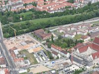 Nuernberg Gostenhof  Nuernberg Reutersbrunnerstr Maximilianstr Baustelle Feuerwache 1 Fuerther Str. Erweiterungsbau Justitzpalast Hintergrund Baustelle Quartier St. Johannis : Luftaufnahmen