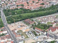 Nuernberg Gostenhof  Nuernberg Reutersbrunnerstr Maximilianstr Baustelle Feuerwache 1 Fuerther Str. Erweiterungsbau Justitzpalast Hintergrund Baustelle Quartier St. Johannis : Luftaufnahmen